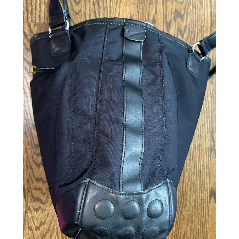 Deadstock Nike Tote Bag OS Black Solid Women's Y2K Sporty Techwear Athleisure
